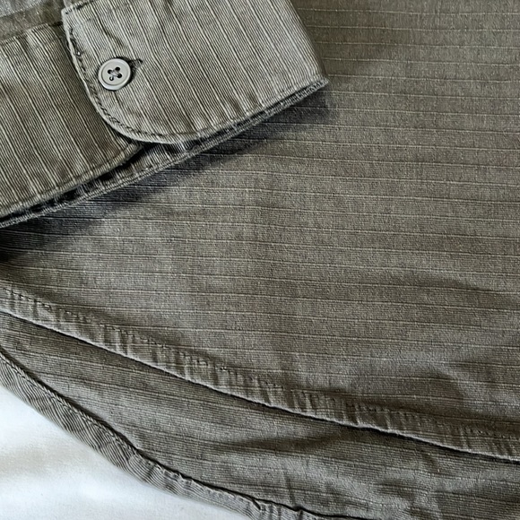 Onia All Terrain Cotton Stretch Ripstop Overshirt in Charcoal Size XL - Picture 7 of 11